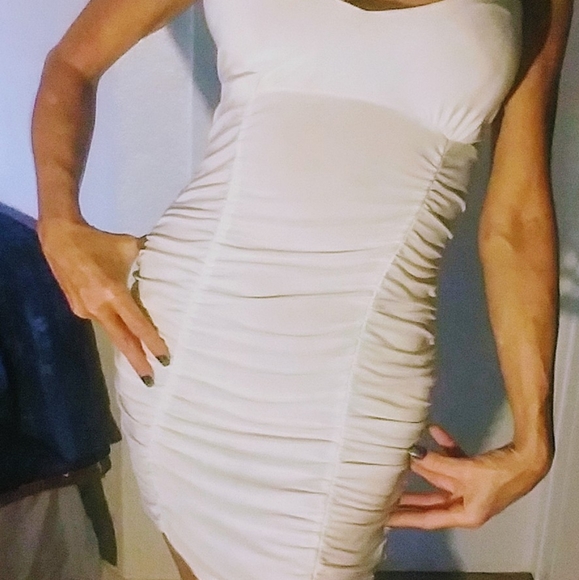 hot white club dresses